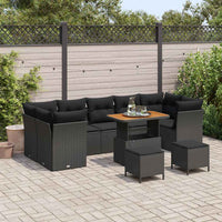Tuin Sofa Set 10 Pcs Poly Rattan