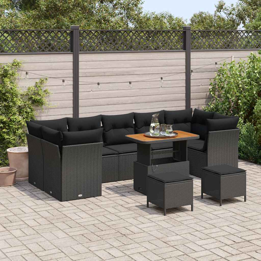 Tuin Sofa Set 10 Pcs Poly Rattan
