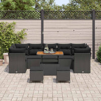 Tuin Sofa Set 10 Pcs Poly Rattan