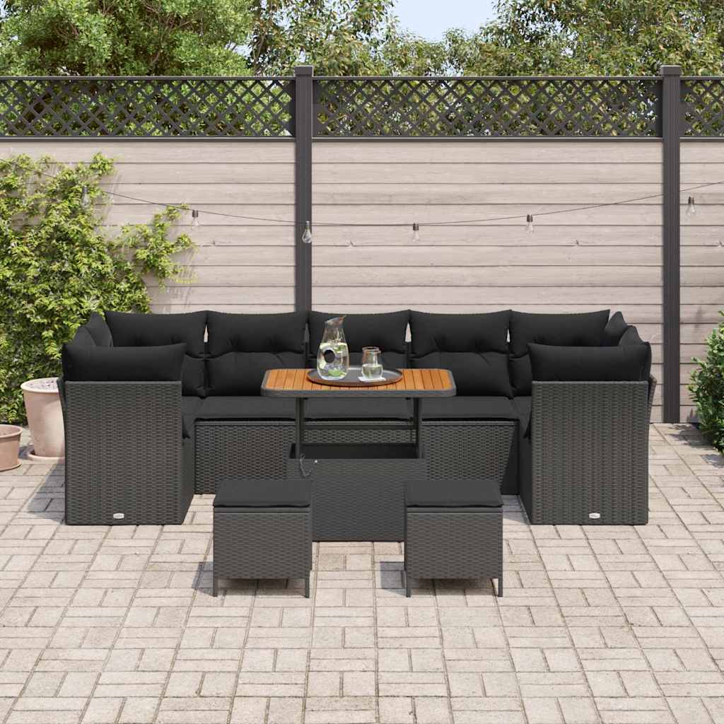 Tuin Sofa Set 10 Pcs Poly Rattan