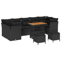 Tuin Sofa Set 10 Pcs Poly Rattan