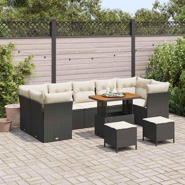 Tuin Sofa Set 10 Pcs Poly Rattan