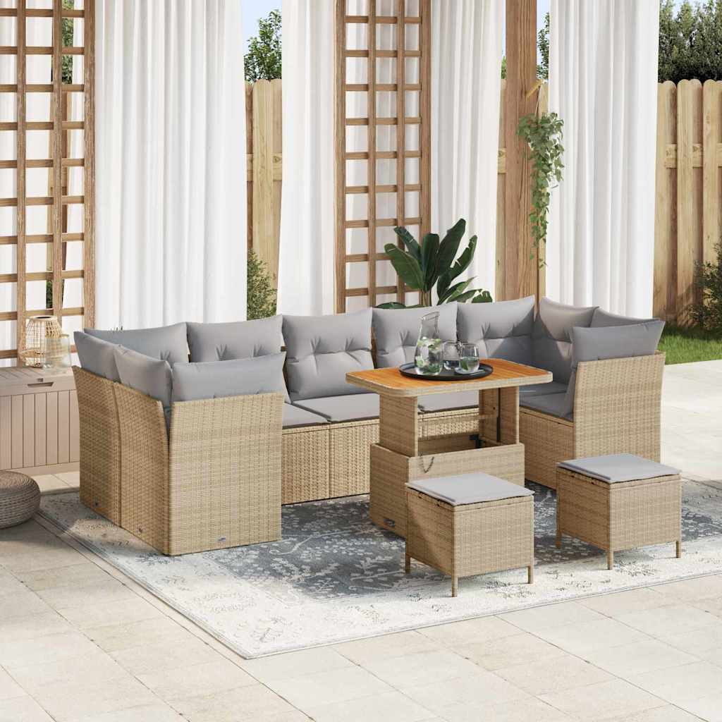 Tuin Sofa Set 10 Pcs Poly Rattan