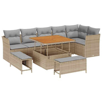 Tuin Sofa Set 9 Pcs Poly Rattan