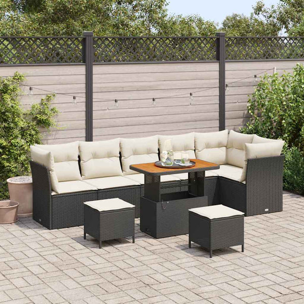 Tuin Sofa Set 9 Pcs Poly Rattan