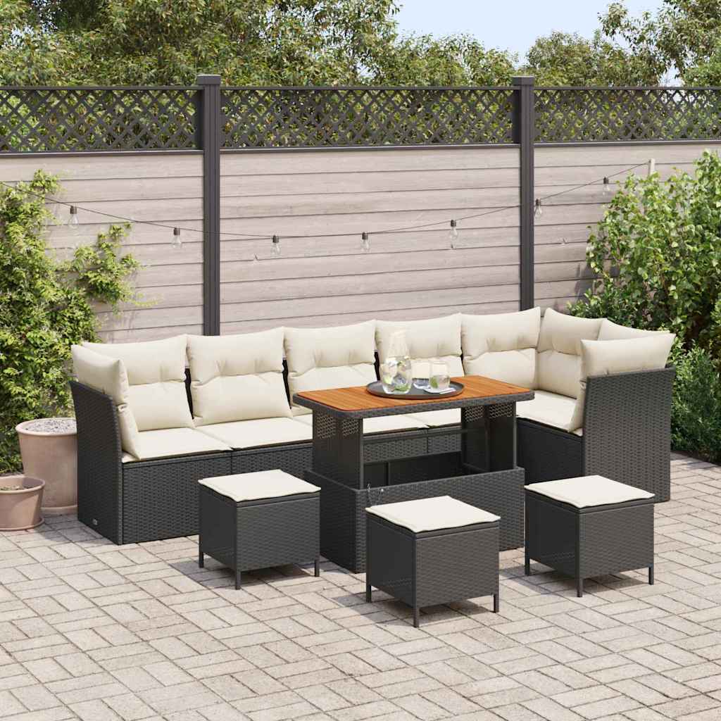 Tuin Sofa Set 9 Pcs Poly Rattan