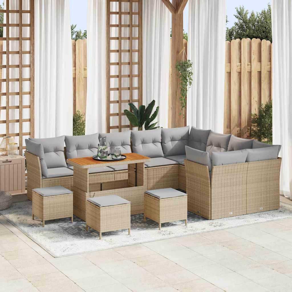 Tuin Sofa Set 12 Pcs Poly Rattan