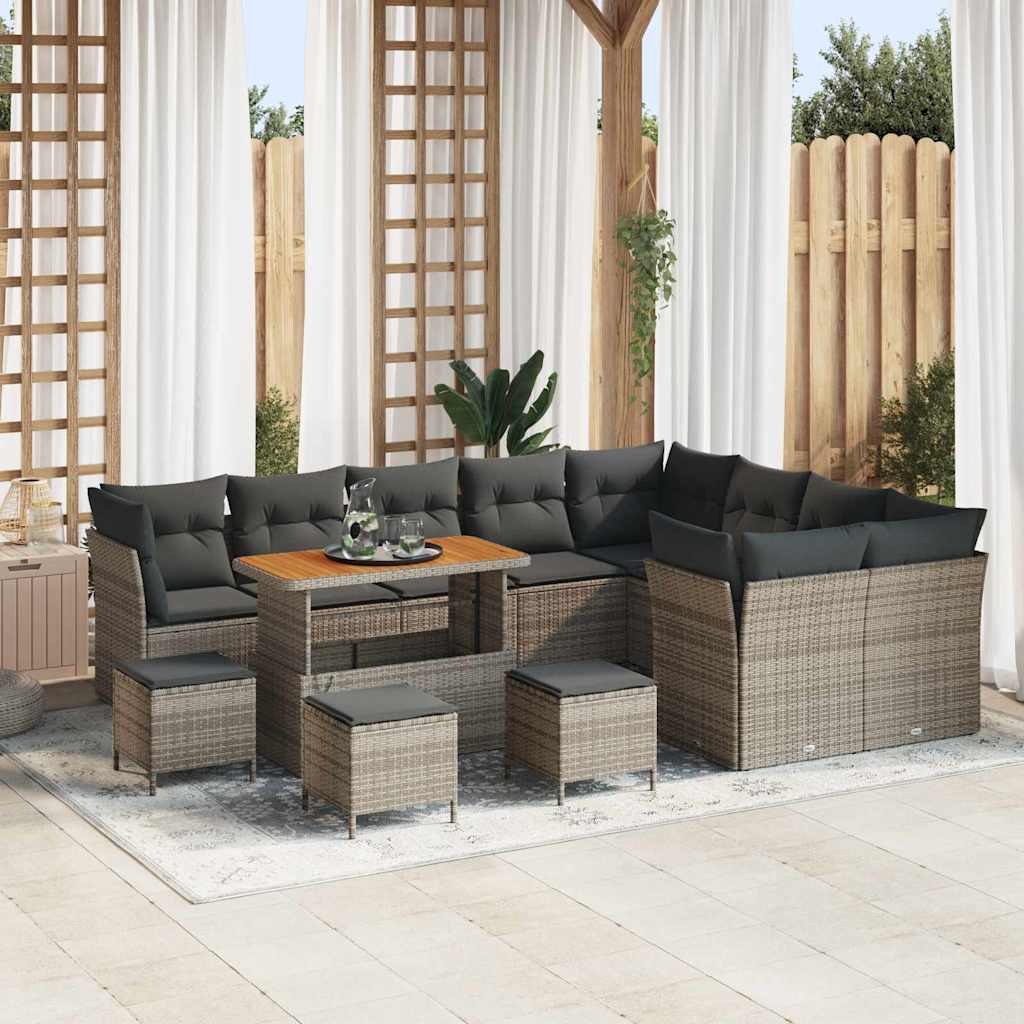 Tuin Sofa Set 12 Pcs Poly Rattan