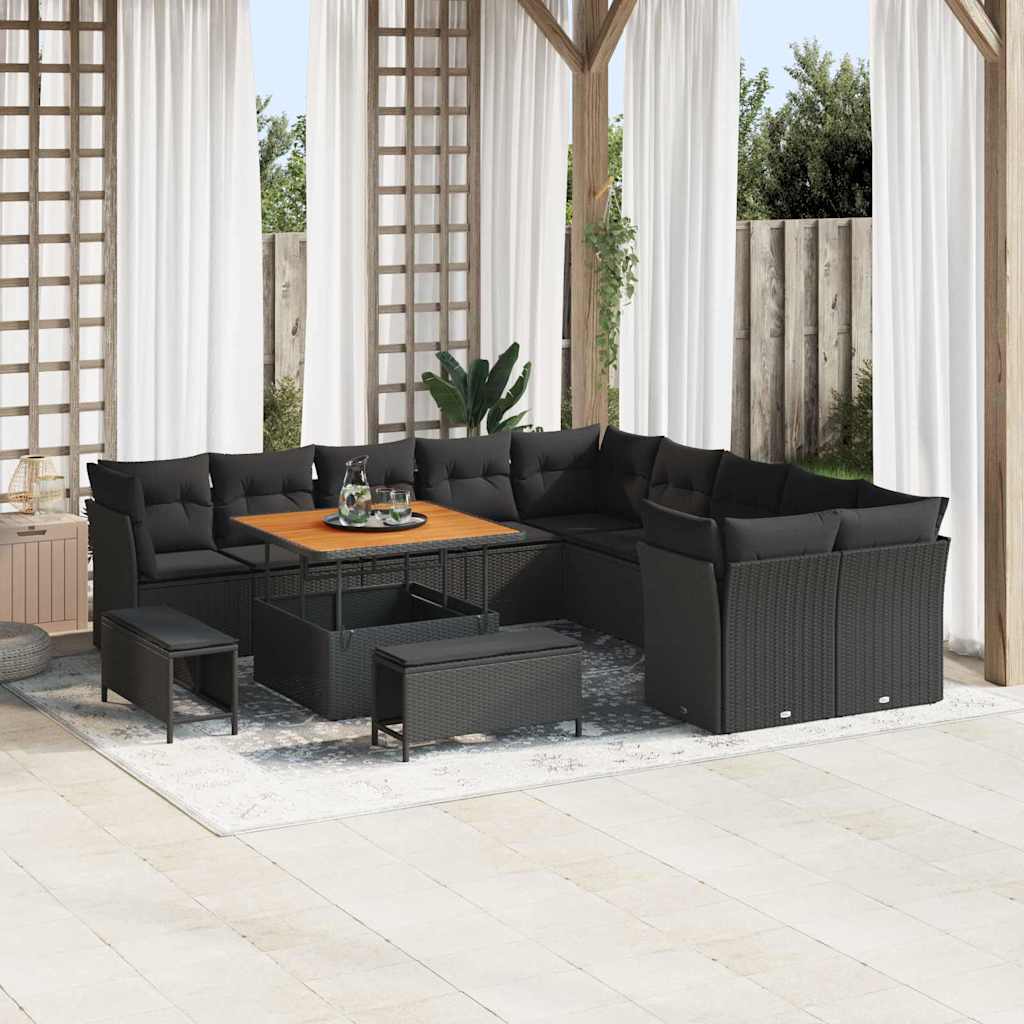 Tuin Sofa Set 13 Pcs Poly Rattan