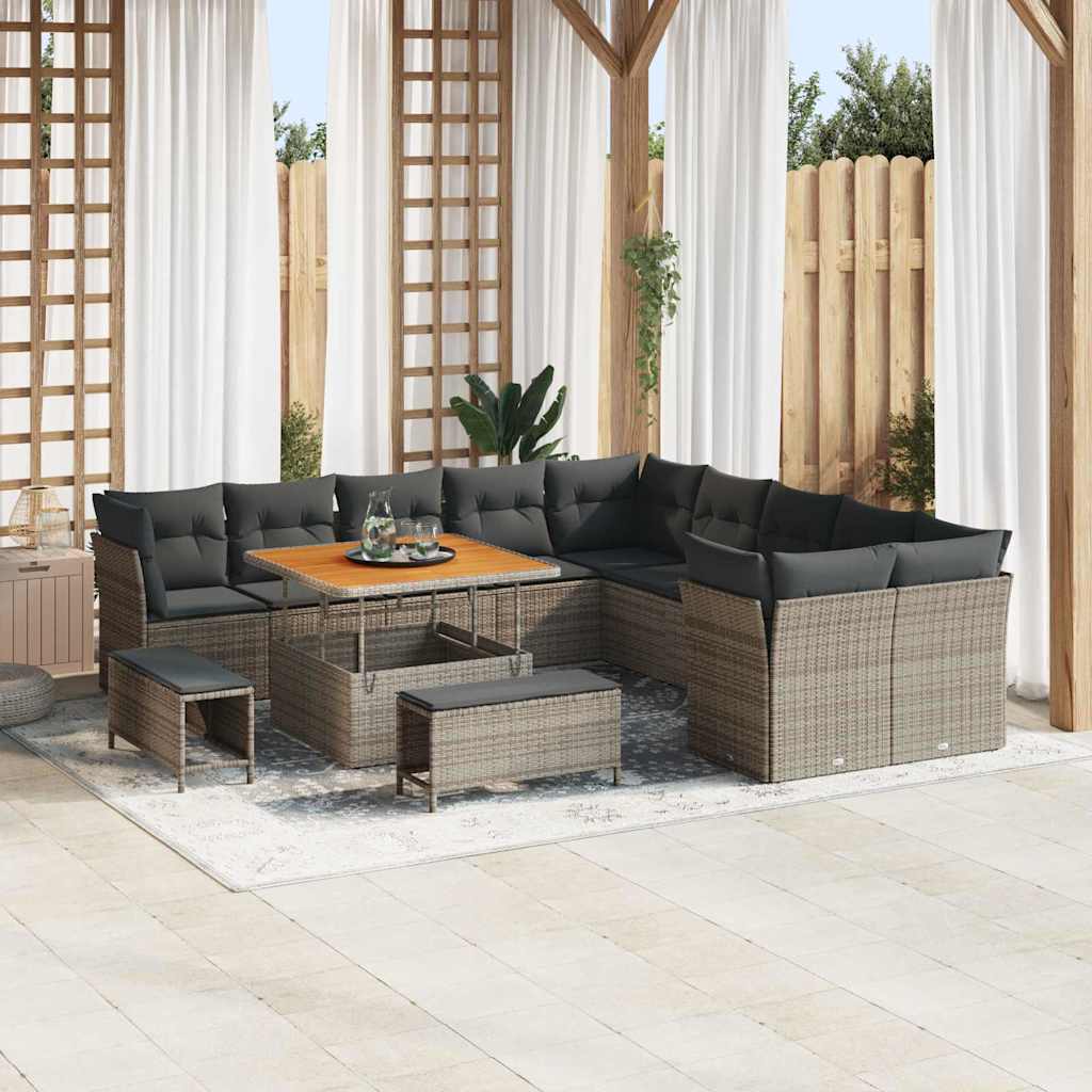 Tuin Sofa Set 13 Pcs Poly Rattan