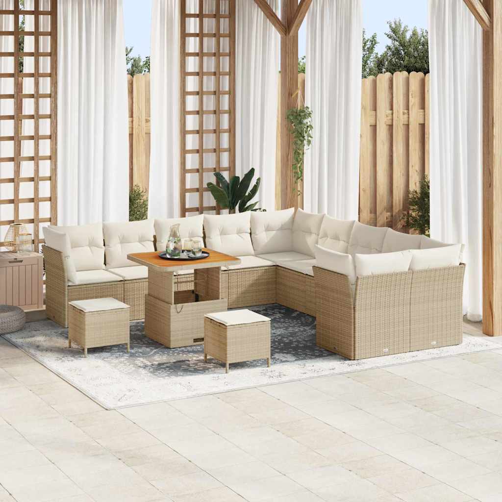 Tuin Sofa Set 13 Pcs Poly Rattan