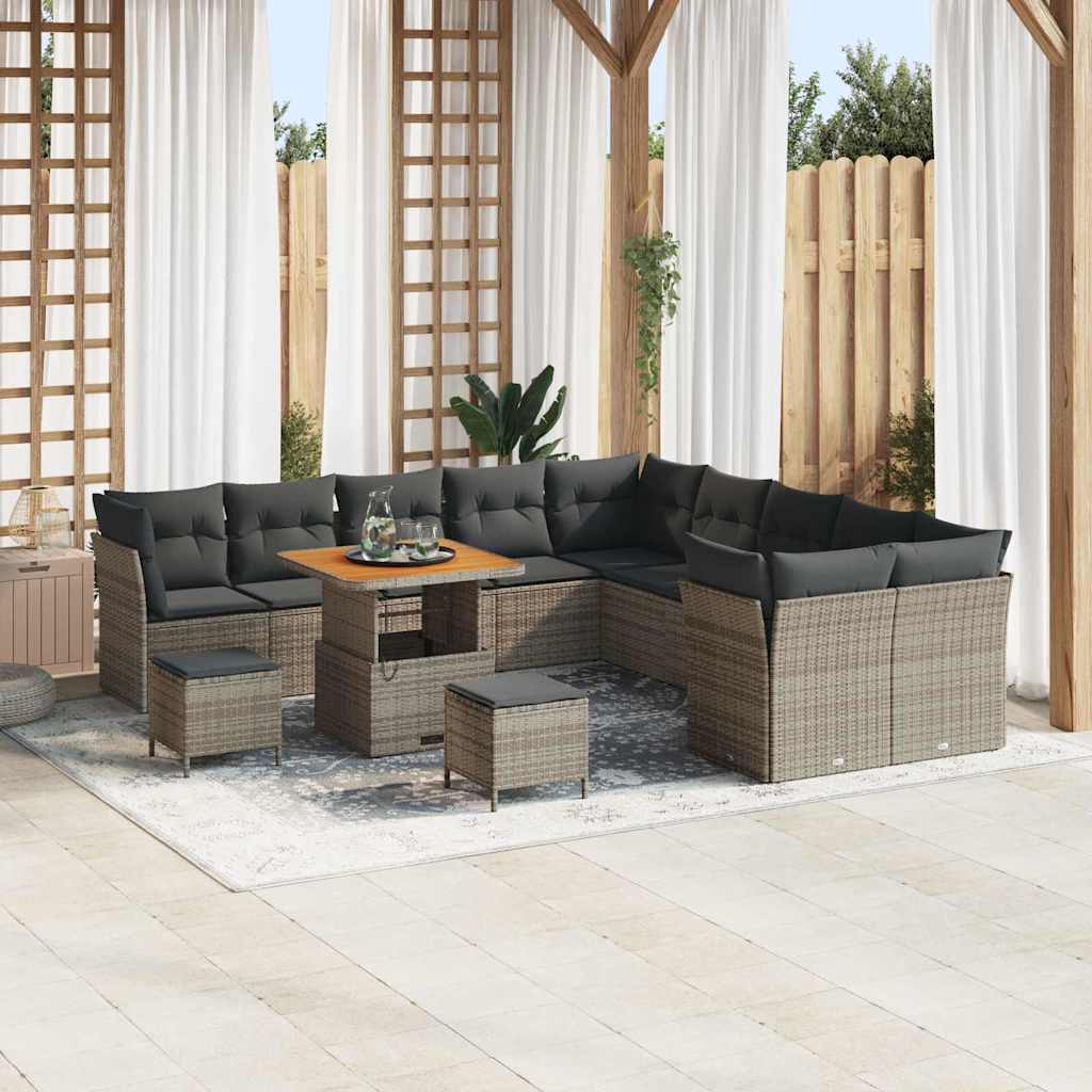 Tuin Sofa Set 13 Pcs Poly Rattan