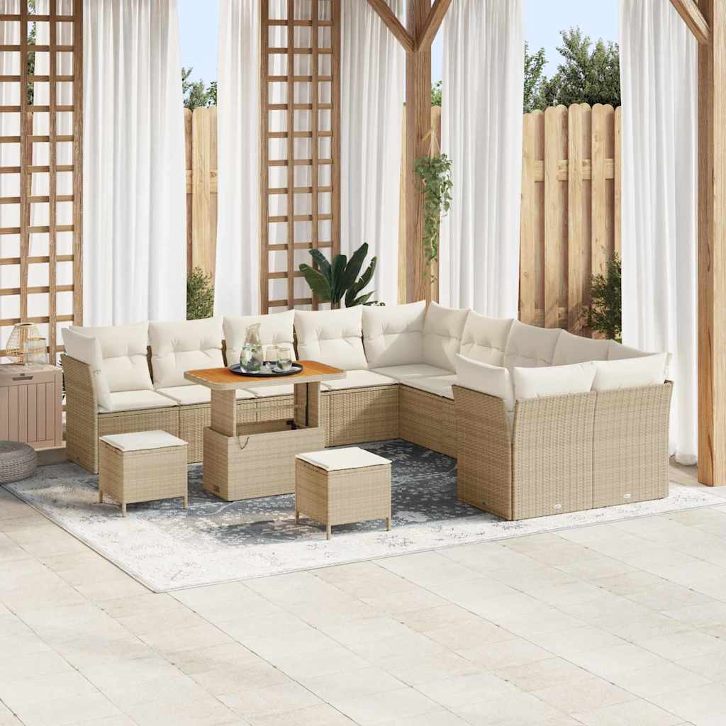 Tuin Sofa Set 13 Pcs Poly Rattan