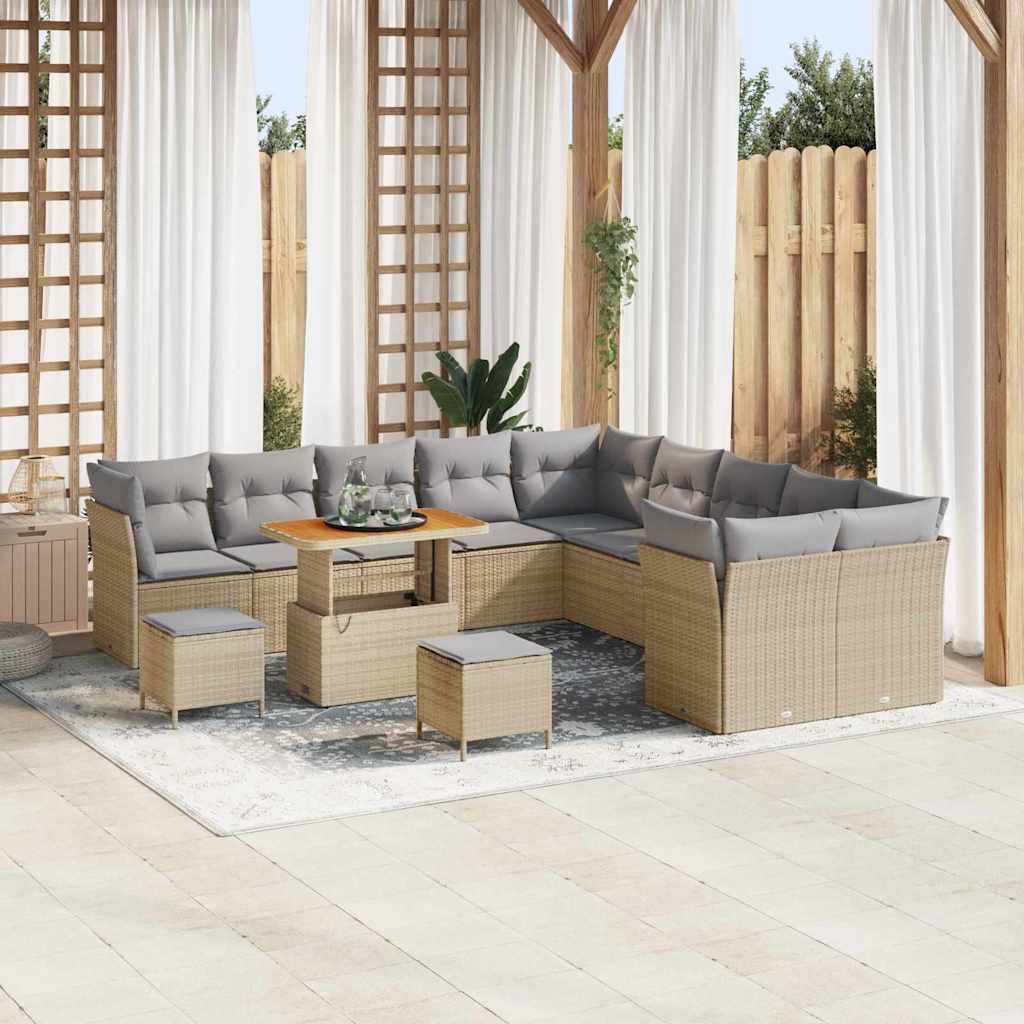 Tuin Sofa Set 13 Pcs Poly Rattan