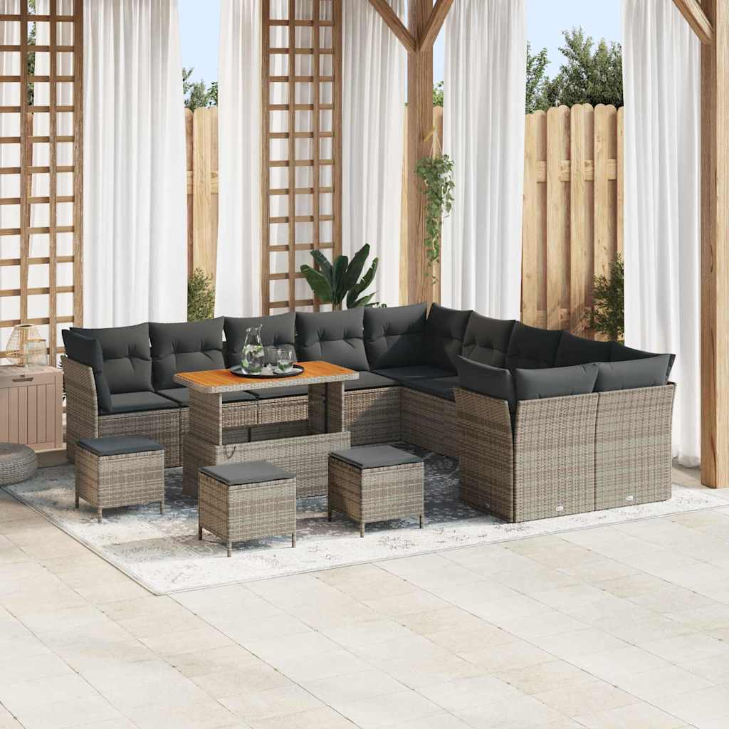 Tuin Sofa Set 13 Pcs Poly Rattan