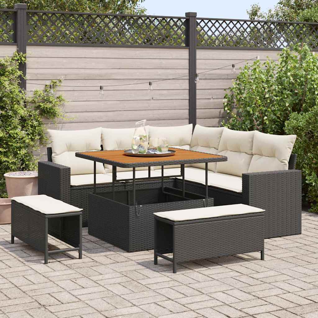 Tuin Sofa Set 8 Pcs Poly Rattan