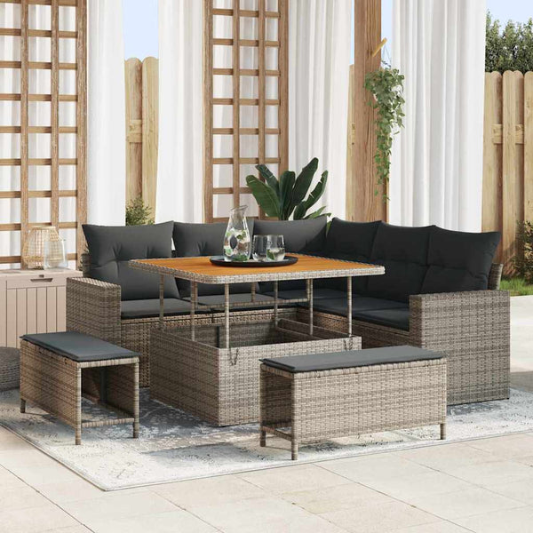 Tuin Sofa Set 8 Pcs Poly Rattan
