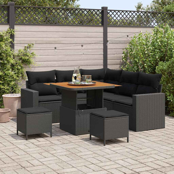 Tuin Sofa Set 8 Pcs Poly Rattan