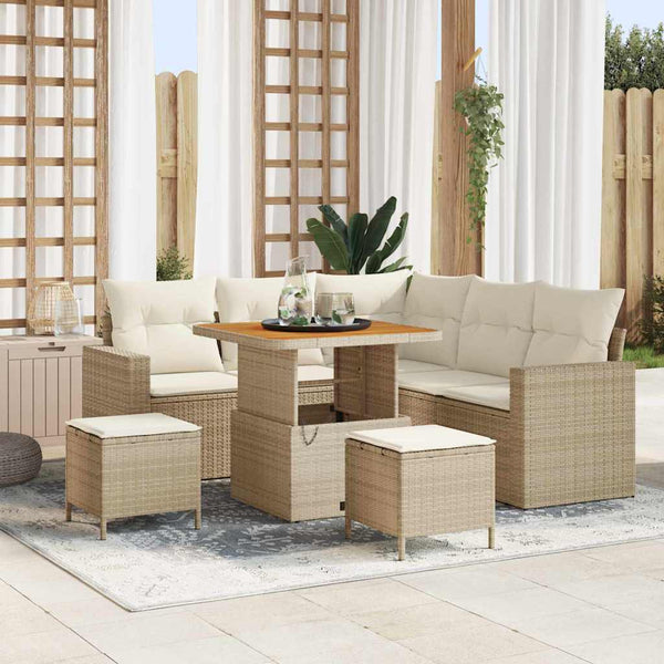 Tuin Sofa Set 8 Pcs Poly Rattan