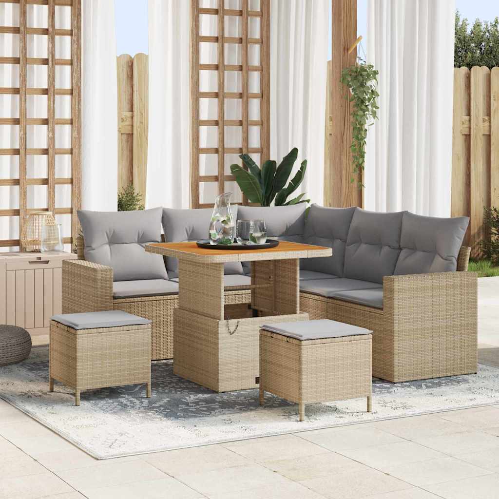 Tuin Sofa Set 8 Pcs Poly Rattan