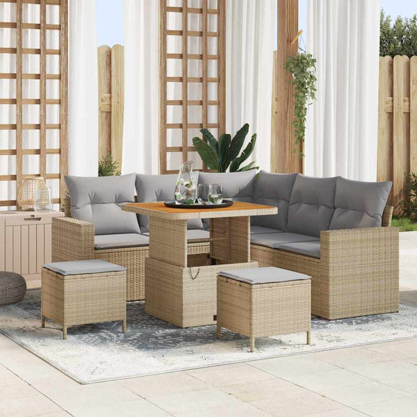 Tuin Sofa Set 8 Pcs Poly Rattan
