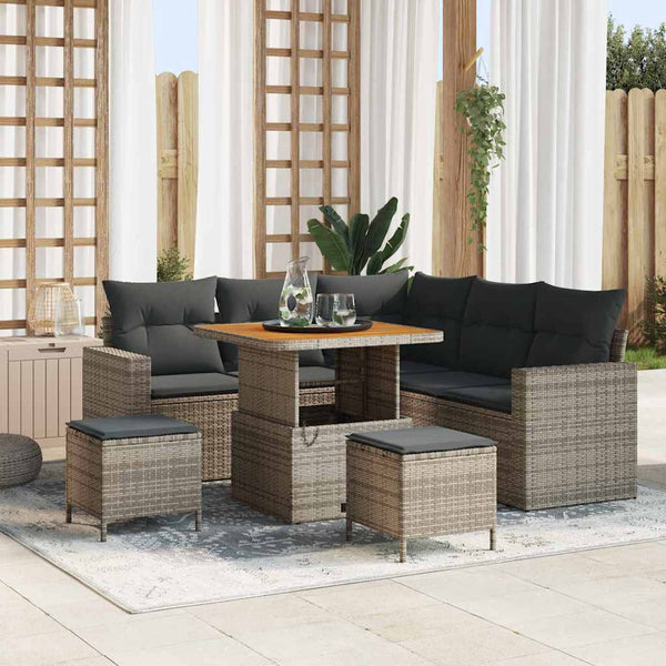 Tuin Sofa Set 8 Pcs Poly Rattan