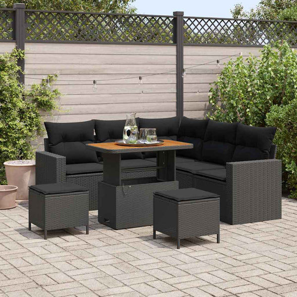 Tuin Sofa Set 8 Pcs Poly Rattan