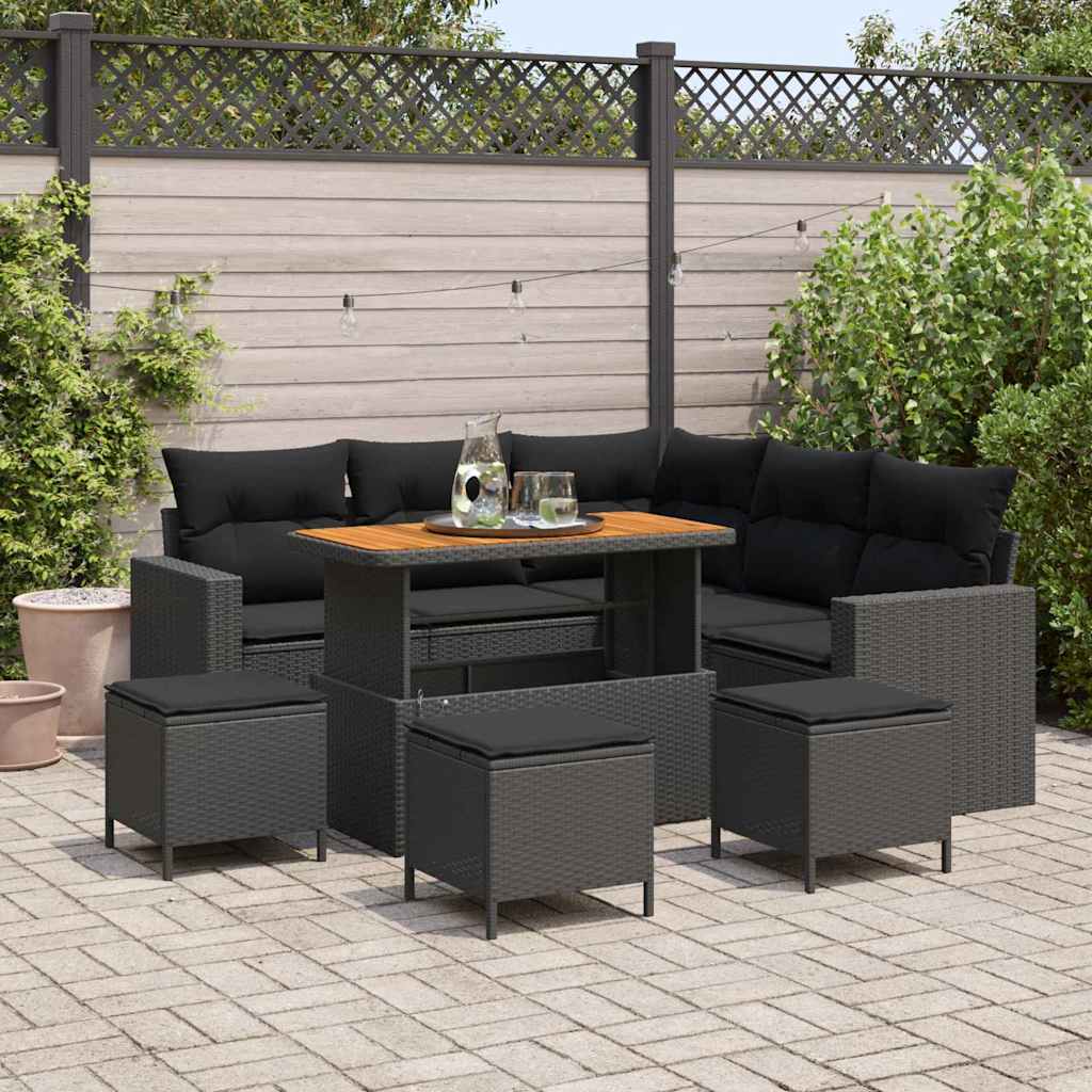 Tuin Sofa Set 8 Pcs Poly Rattan