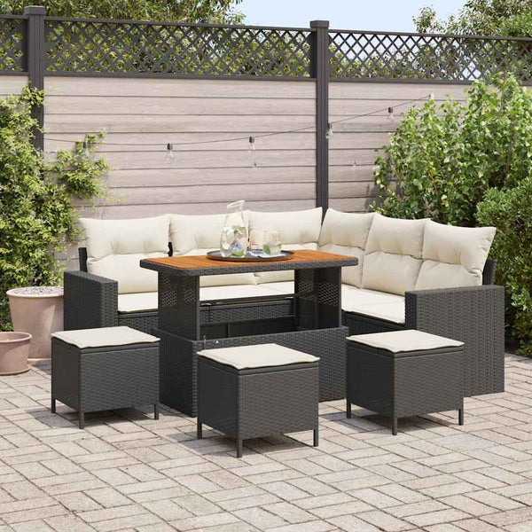 Tuin Sofa Set 8 Pcs Poly Rattan