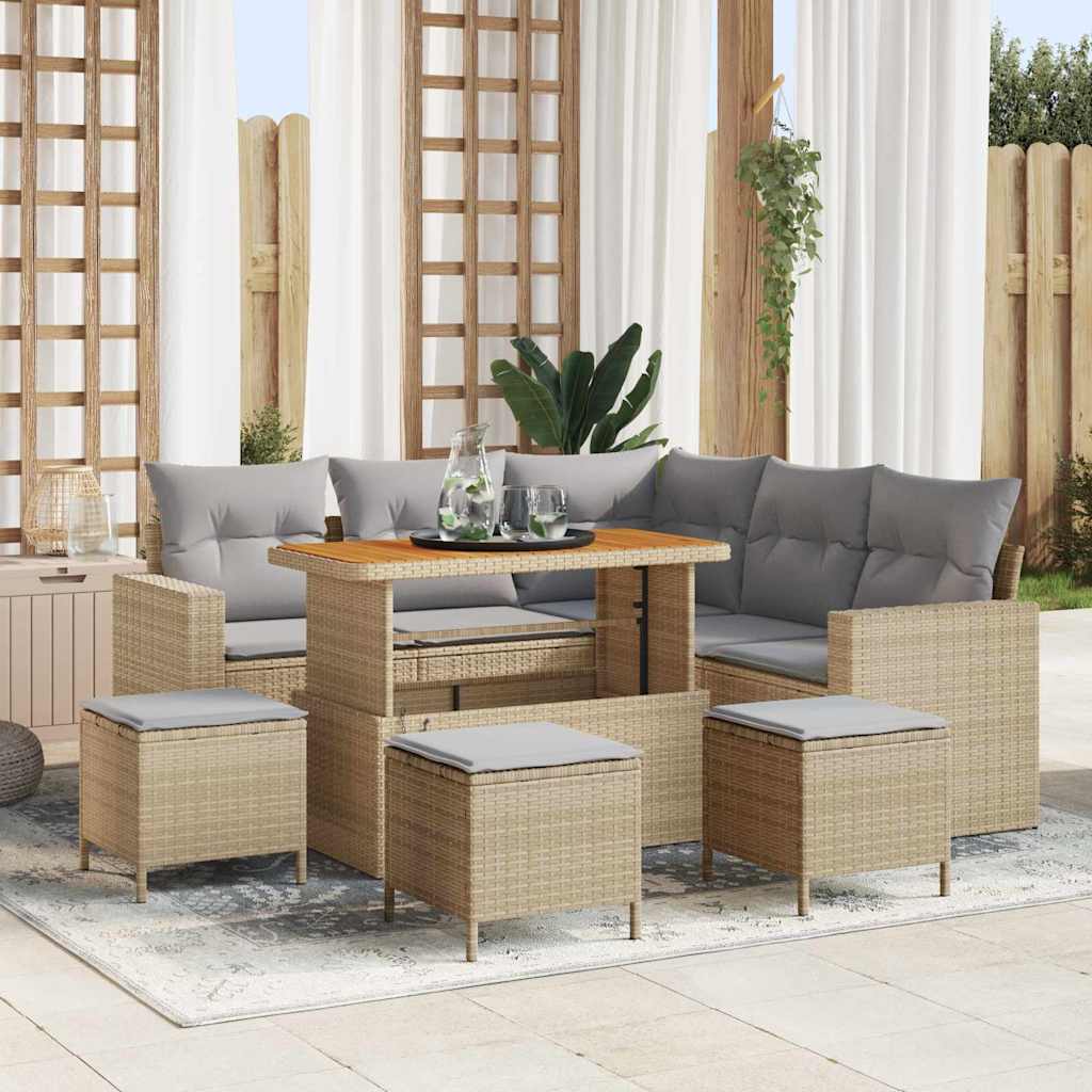 Tuin Sofa Set 8 Pcs Poly Rattan