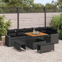 Tuin Sofa Set 9 Pcs Poly Rattan
