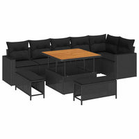 Tuin Sofa Set 9 Pcs Poly Rattan