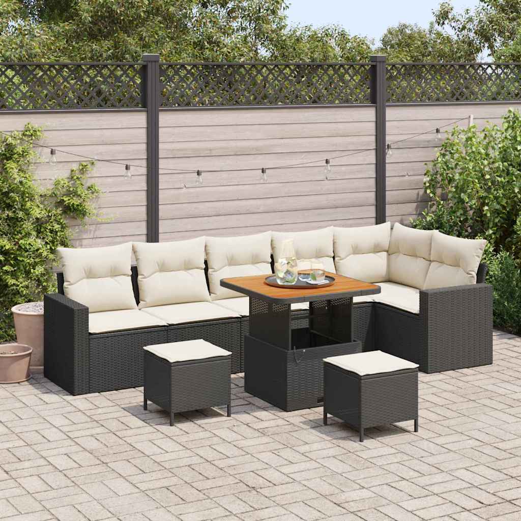 Tuin Sofa Set 9 Pcs Poly Rattan