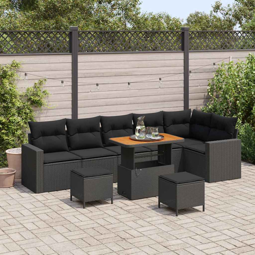 Tuin Sofa Set 9 Pcs Poly Rattan