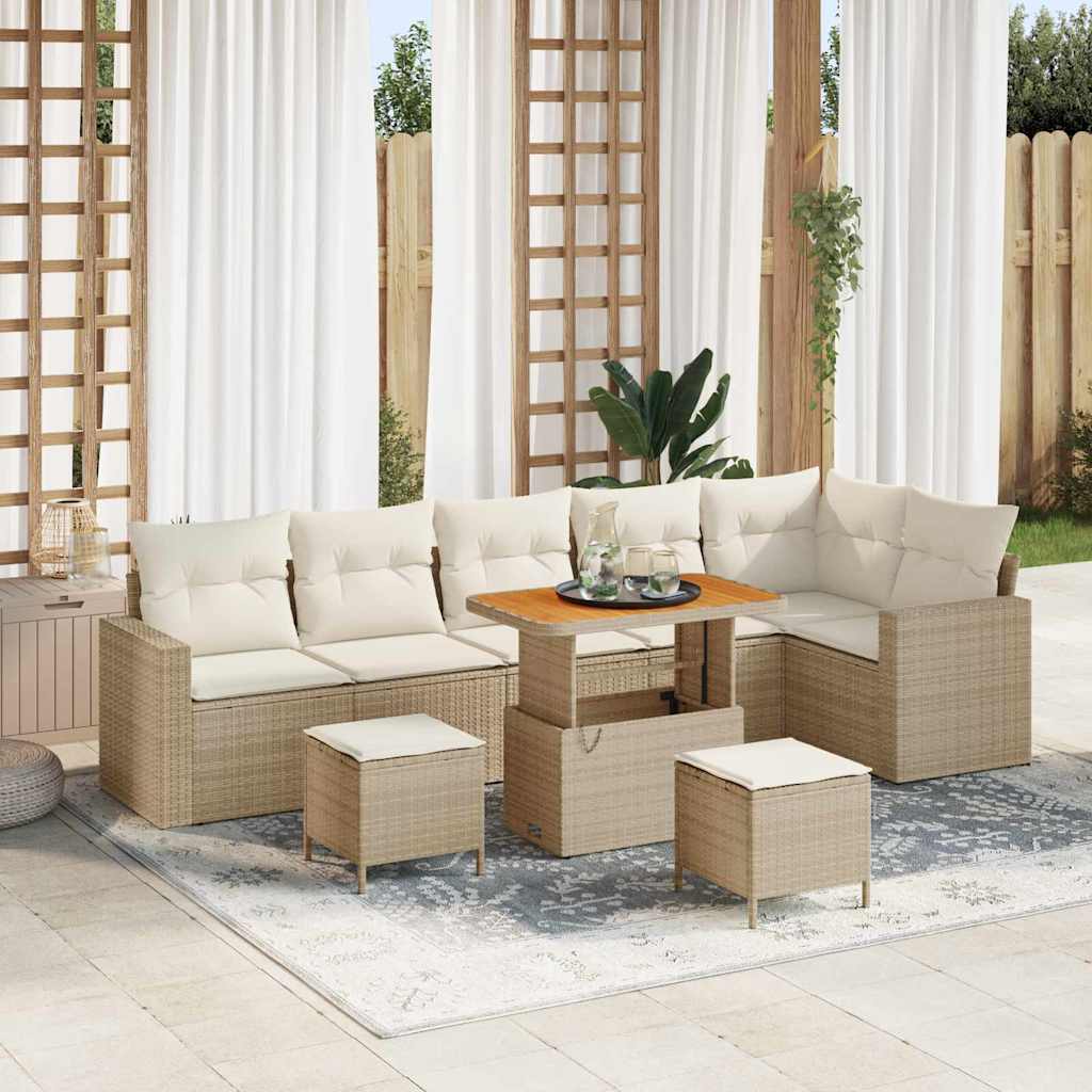 Tuin Sofa Set 9 Pcs Poly Rattan