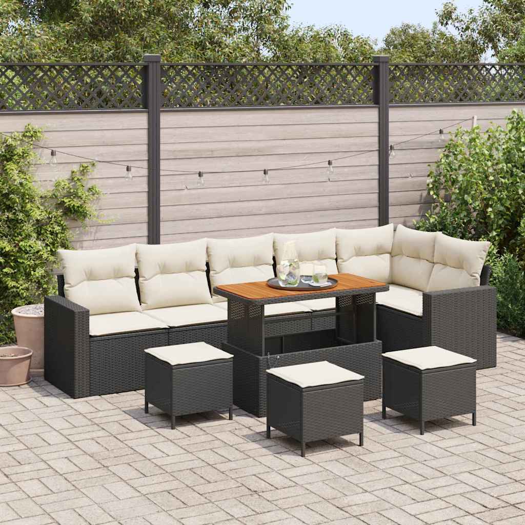 Tuin Sofa Set 9 Pcs Poly Rattan