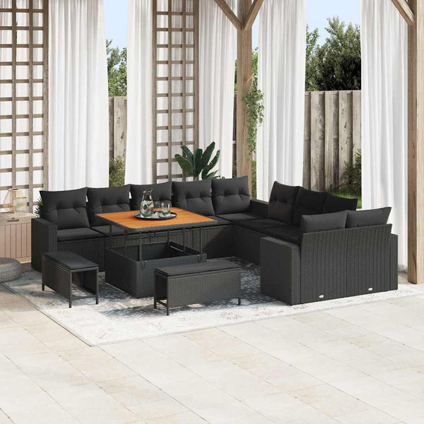 Tuin Sofa Set 13 Pcs Poly Rattan