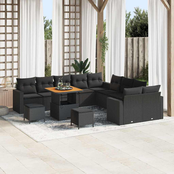 Tuin Sofa Set 13 Pcs Poly Rattan