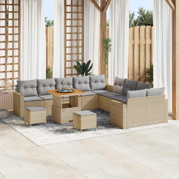 Tuin Sofa Set 13 Pcs Poly Rattan