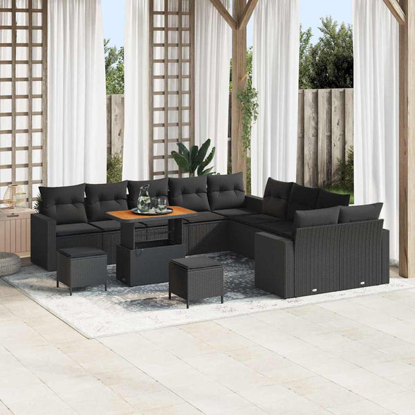 Tuin Sofa Set 13 Pcs Poly Rattan