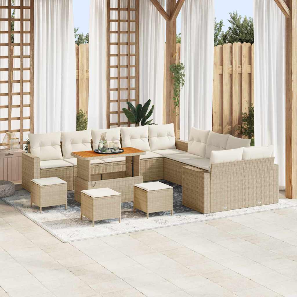 Tuin Sofa Set 13 Pcs Poly Rattan