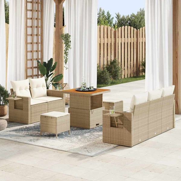 Tuin Sofa Set 8 Pcs Poly Rattan