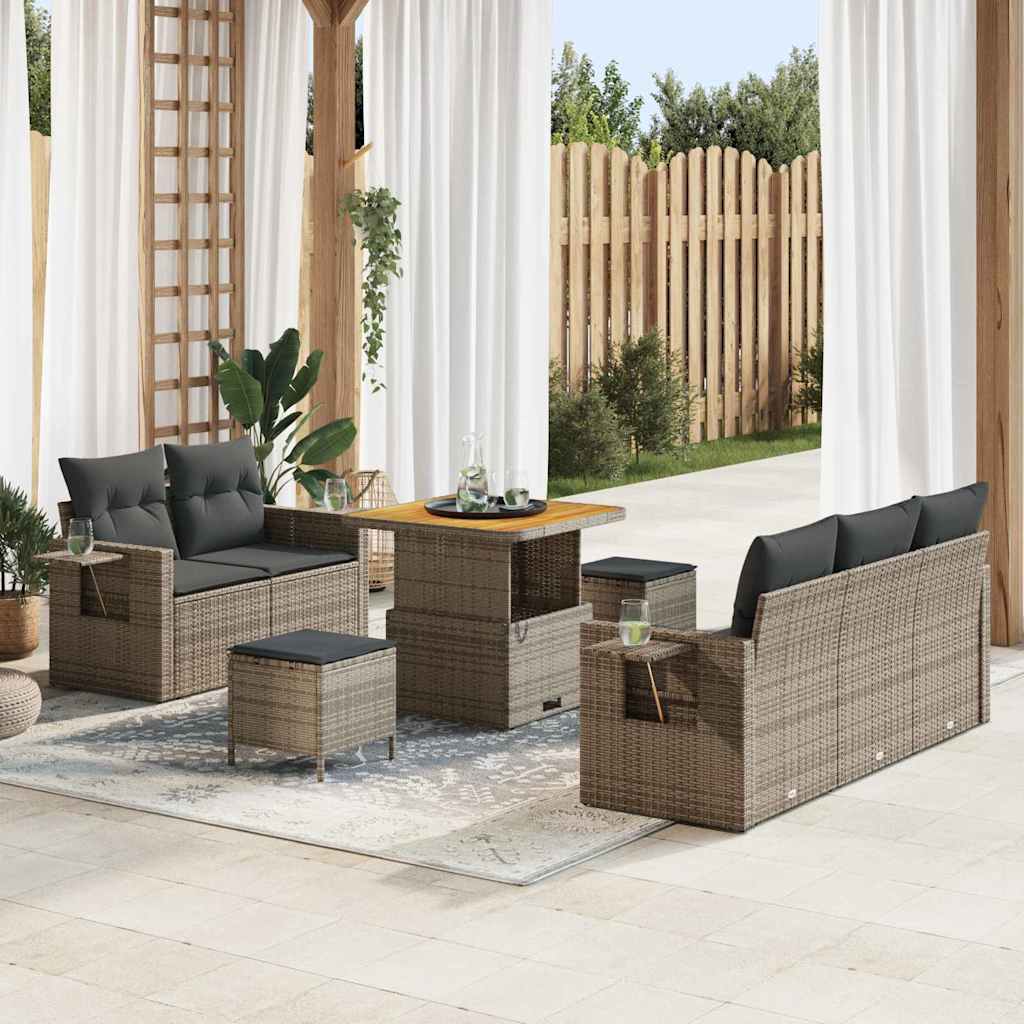 Tuin Sofa Set 8 Pcs Poly Rattan