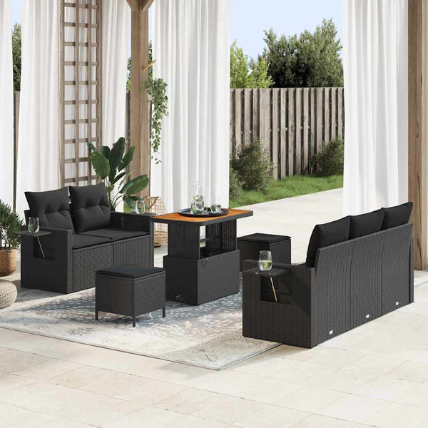 Tuin Sofa Set 8 Pcs Poly Rattan