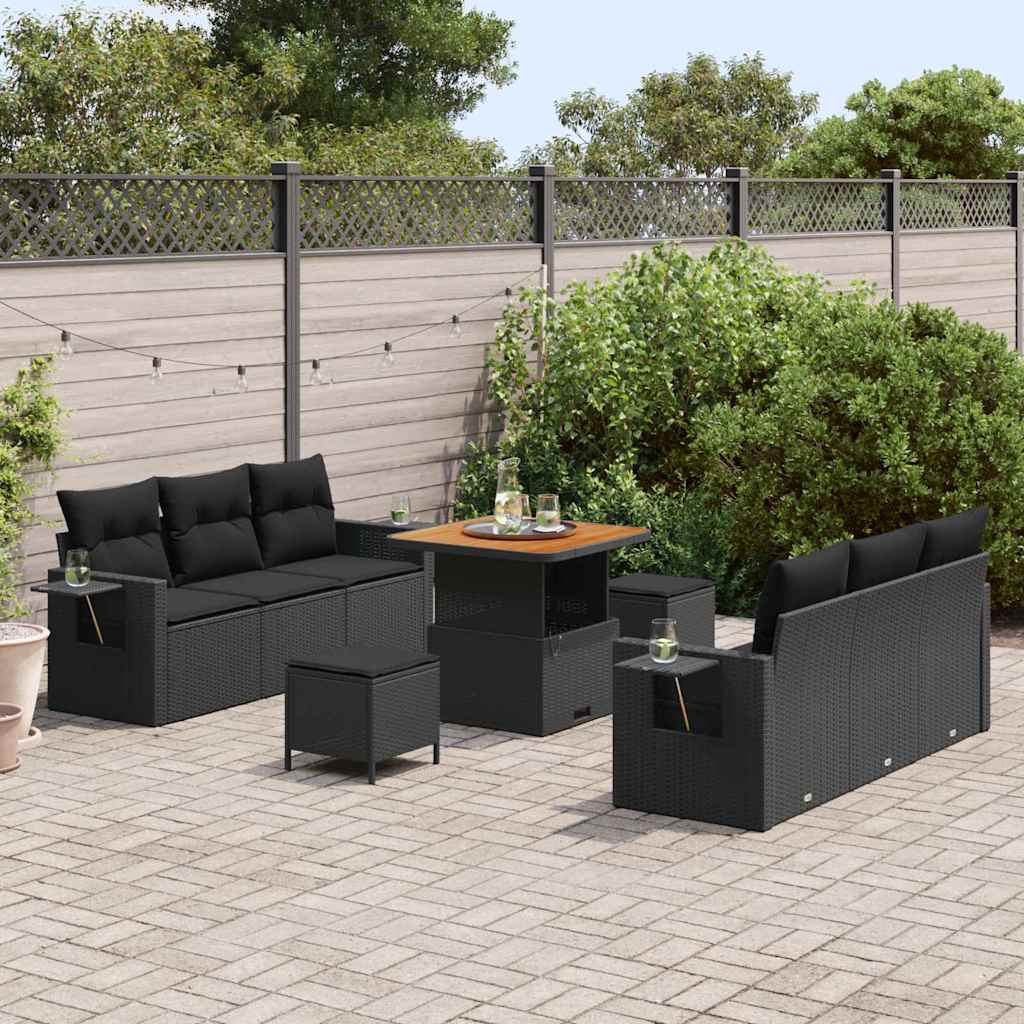 Tuin Sofa Set 9 Pcs Poly Rattan