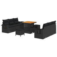 Tuin Sofa Set 9 Pcs Poly Rattan