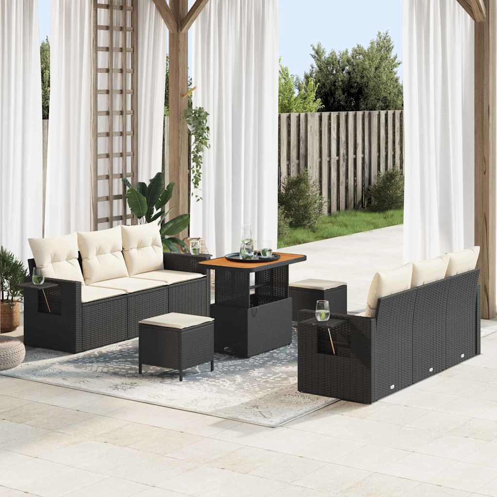 Tuin Sofa Set 9 Pcs Poly Rattan