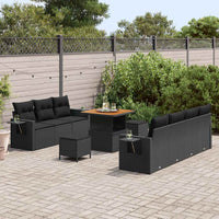Tuin Sofa Set 10 Pcs Poly Rattan