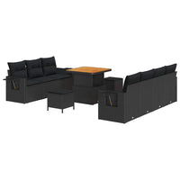 Tuin Sofa Set 10 Pcs Poly Rattan
