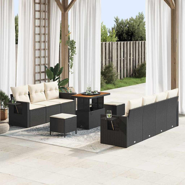 Tuin Sofa Set 10 Pcs Poly Rattan
